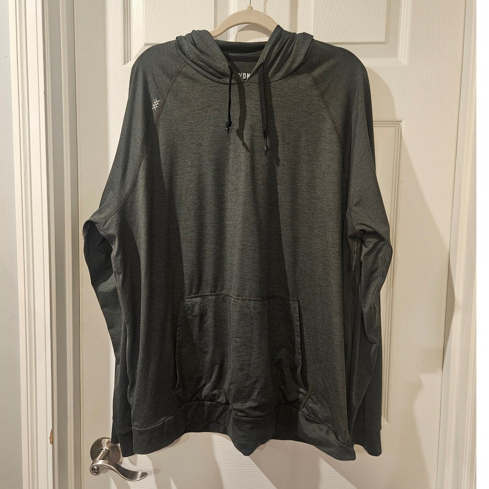 Rhone OOO Hoodie Gray Mens XXL Lightweight Performance Pullover